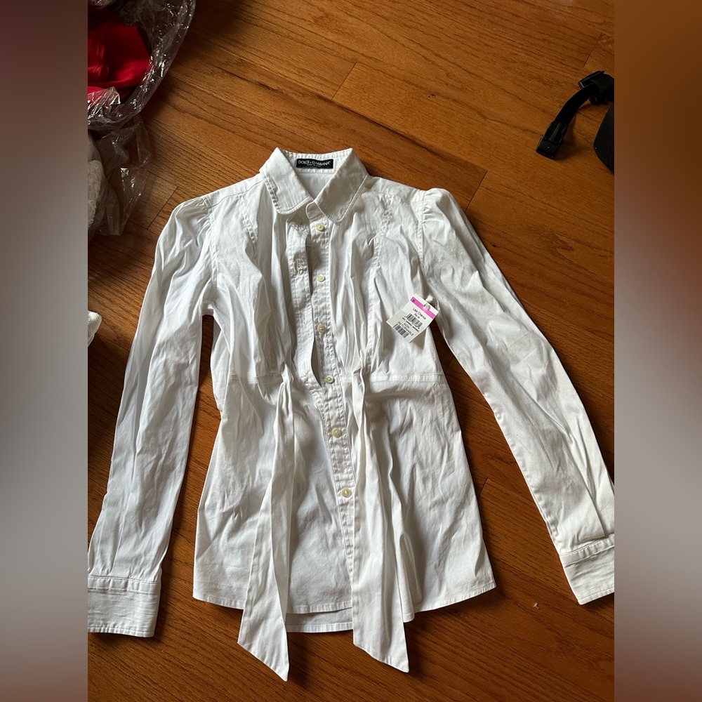 Dolce&Gabbana white blouse woman 38